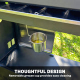 4+1 Burner Gas BBQ Grill with Side Burner and Storage Cabinet