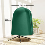 Hanging Egg Chair Cover with Zipper, 420D Oxford for 128 x 190H cm Stand, Green