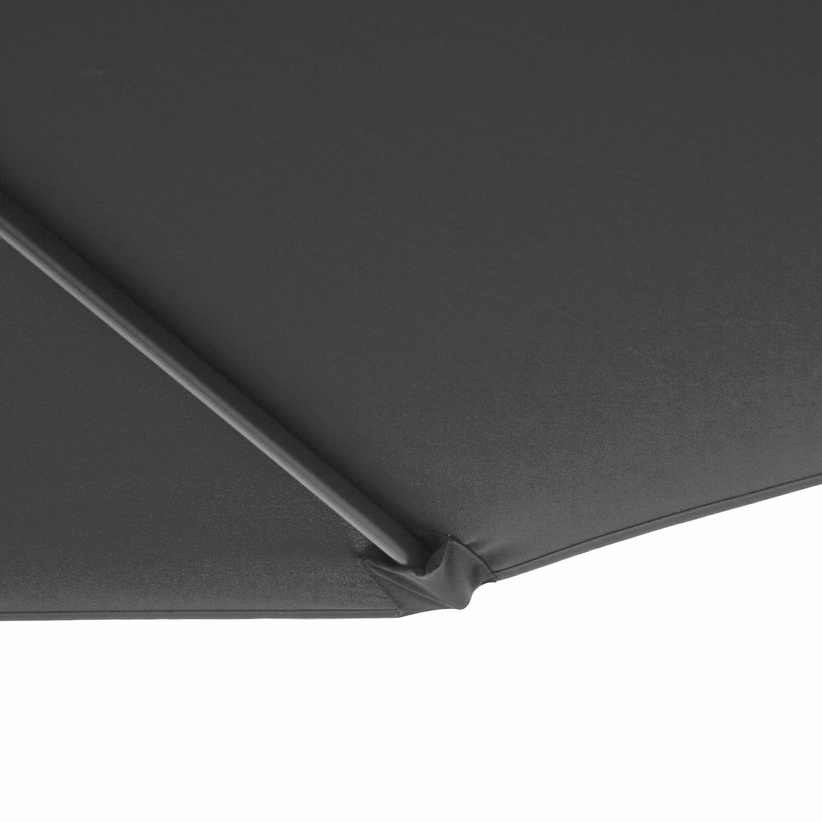 10' Deluxe Patio Umbrella with Crank and Cross Base, Grey