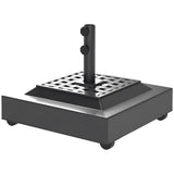 Outdoor Umbrella Base with Wheels, Up to 143lbs Sand or 112lbs Water, Black