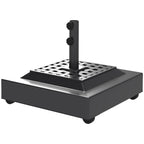 Outdoor Umbrella Base with Wheels, Up to 143lbs Sand or 112lbs Water, Black