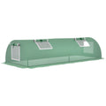 7' x 3' x 2' Portable Mini Greenhouse with 5 Mesh Windows, Green