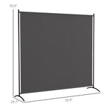 5.9FT Outdoor Privacy Screen with UPF30+ Protection, Freestanding, Dark Gray