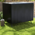85" x 61" x 59" 3-Seater Patio Swing Cover, Black