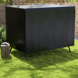85" x 61" x 59" 3-Seater Patio Swing Cover, Black