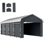 Carport Sidewall Panels Set of 4 for 10' x 15' Carports in Dark Gray