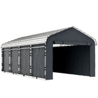 Carport Sidewall Panels Set of 4 for 10' x 15' Carports in Dark Gray
