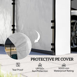 Carport Sidewall Panels Set of 4 for 10' x 15' Structures, White