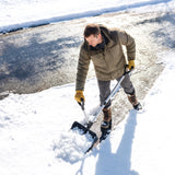 Heavy Duty Snow Shovel with 45cm Blade and Detachable Aluminum Handle
