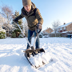 Heavy Duty Snow Shovel with 45cm Blade and Detachable Aluminum Handle