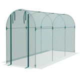 4' x 12' Crop Cage with Zippered Door, Green
