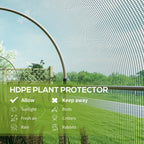 4' x 12' Crop Cage with Zippered Door, Green