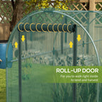 4' x 12' Crop Cage with Zippered Door, Green