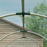 4' x 12' Crop Cage with Zippered Door, Green
