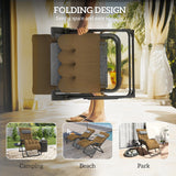 Padded Zero Gravity Chair with Cup Holder and Cushion, Light Khaki