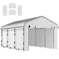 Carport Sidewall Panels Set of 4 for 12' x 20' Carports, White
