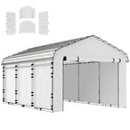 Carport Sidewall Panels Set of 4 for 12' x 20' Carports, White