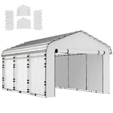 Carport Sidewall Panels Set of 4 for 12' x 20' Carports, White