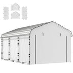 Carport Sidewall Panels Set of 4 for 12' x 20' Carports, White