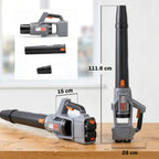 36V Cordless Leaf Blower with 2 Batteries and Charger