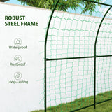 7.1FT Garden Arch Trellis with Climbing Net for Outdoor Plants