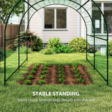 7.1FT Garden Arch Trellis with Climbing Net for Outdoor Plants