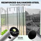 10' x 3' x 6.5' Walk-in Tunnel Greenhouse, Clear