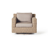 Sausalito Swivel Lounge Chair in Natural Wicker