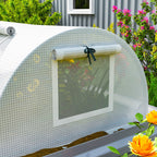 7' x 3' x 2' Portable Mini Greenhouse with 5 Mesh Windows, White