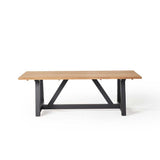 Madera Dining Table Charcoal Aluminum Base
