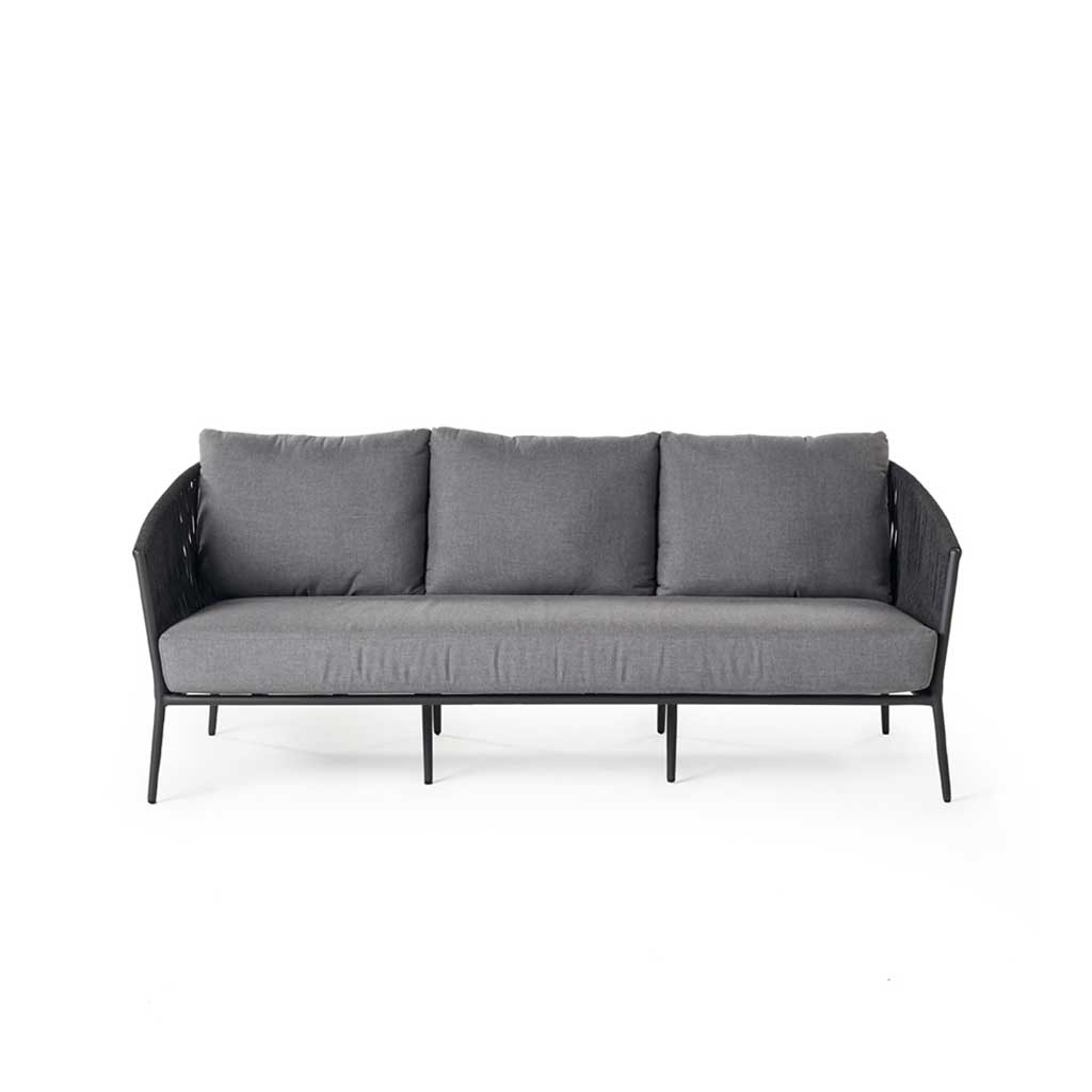 Olema Sofa in Charcoal Aluminum
