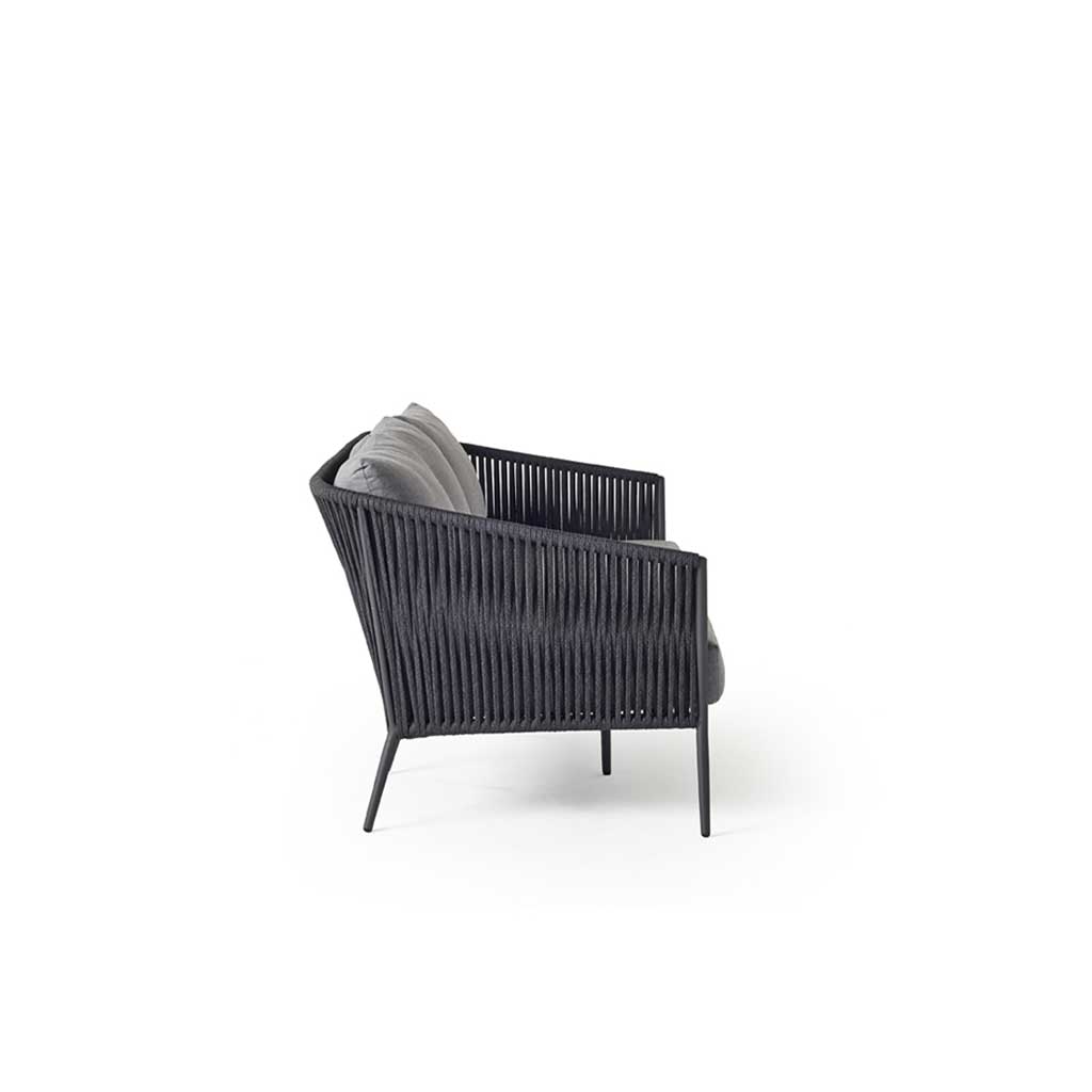 Olema Sofa in Charcoal Aluminum