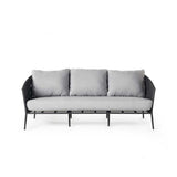 Olema Sofa in Charcoal Aluminum