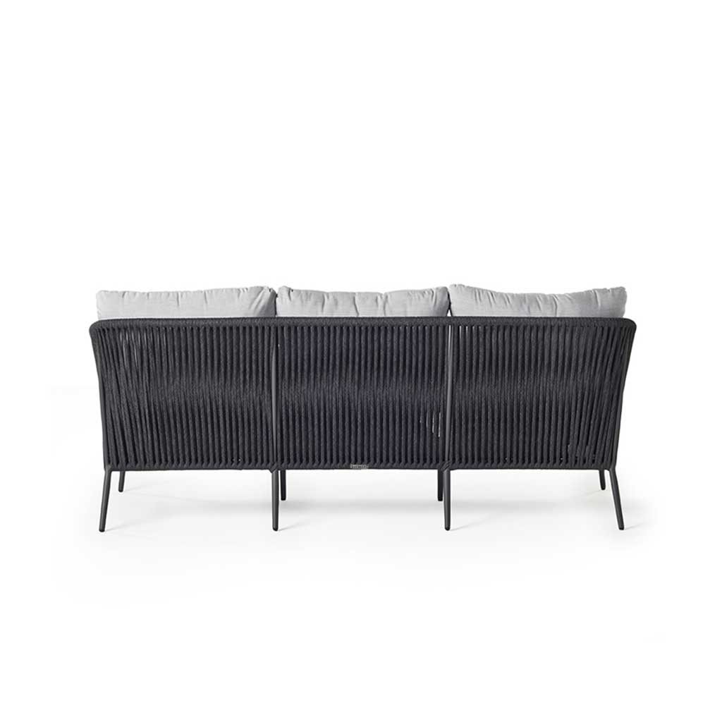 Olema Sofa in Charcoal Aluminum