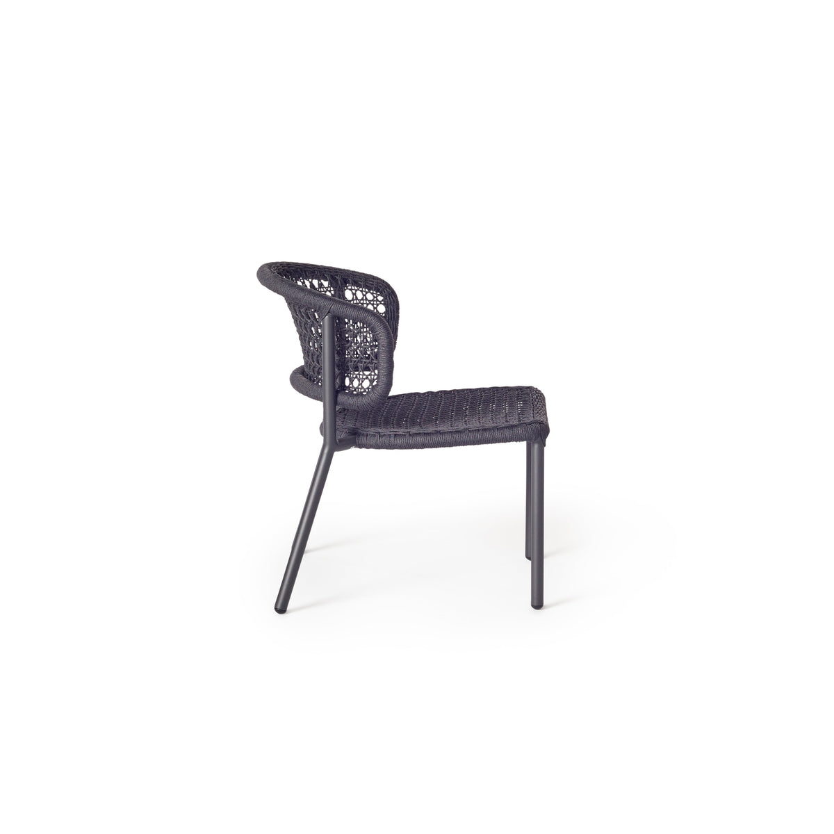 Mariposa Lounge Chair with Charcoal Rope