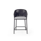 Olema Counter Chair in Charcoal Aluminum