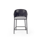 Olema Counter Chair in Charcoal Aluminum