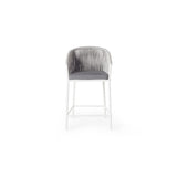 Olema Counter Chair in White Aluminum