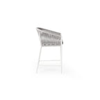 Olema Counter Chair in White Aluminum