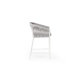 Olema Counter Chair in White Aluminum