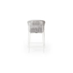 Olema Counter Chair in White Aluminum