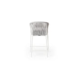 Olema Counter Chair in White Aluminum