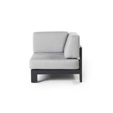 Tiburon Sectional Corner Chair in Charcoal Aluminum