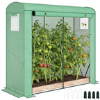 78.7" x 29.5" x 74" Mini Greenhouse, Green