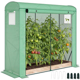 78.7" x 29.5" x 74" Mini Greenhouse, Green