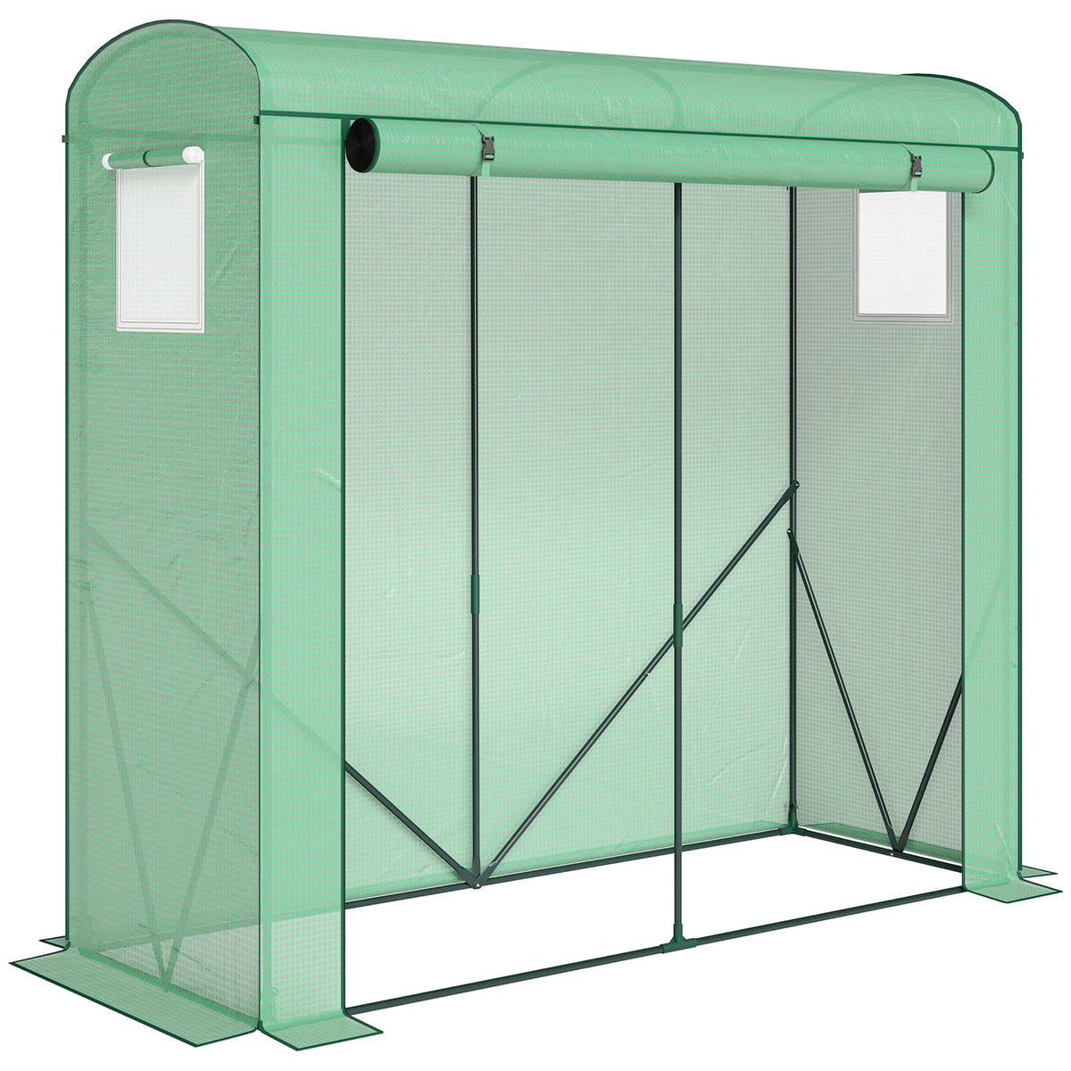 78.7" x 29.5" x 74" Mini Greenhouse, Green