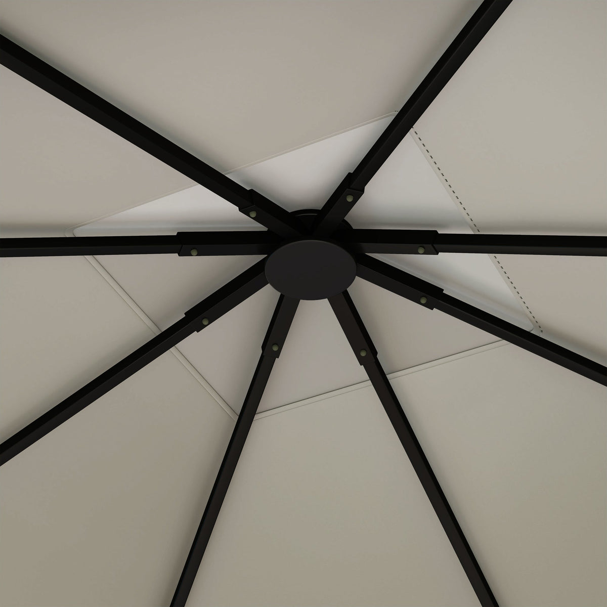 10' x 10' Gazebo Replacement Canopy Top Cover with Drain Holes, Grey
