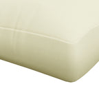 2-Seater 5" Thick Outdoor Seat Cushions with Back for Loveseat, Cream White