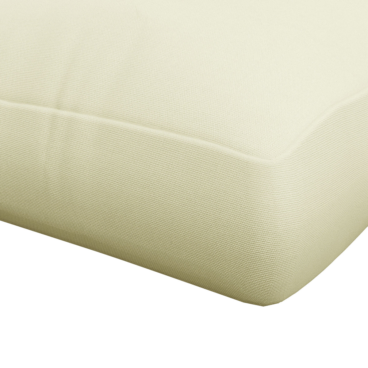 2-Seater 5" Thick Outdoor Seat Cushions with Back for Loveseat, Cream White