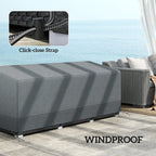 75" x 28.3" x 29.9" Waterproof Patio Sofa Cover, Grey